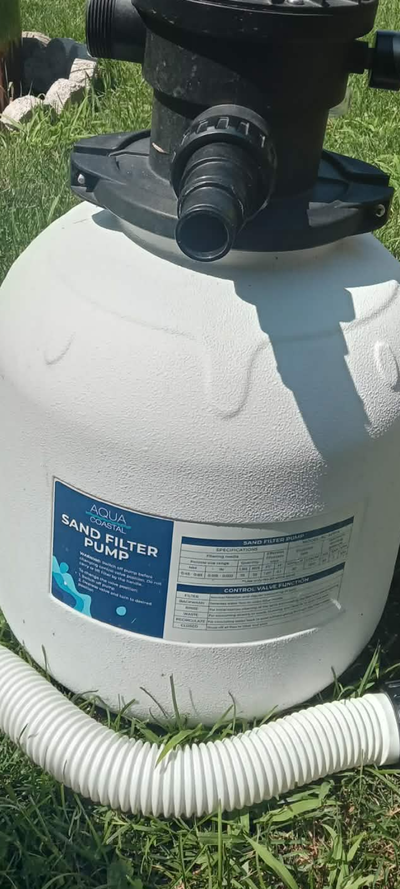 Sand pump for pool 2 years old, View more