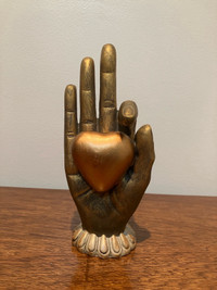 Hand with a heart deco