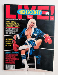 High Society LIVE! 1981 magazine Vol.  1 # 1 Premiere Issue