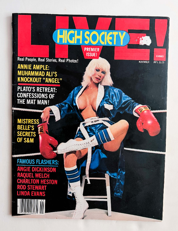 High Society LIVE! 1981 magazine Vol.  1 # 1 Premiere Issue in Arts & Collectibles in Burnaby/New Westminster