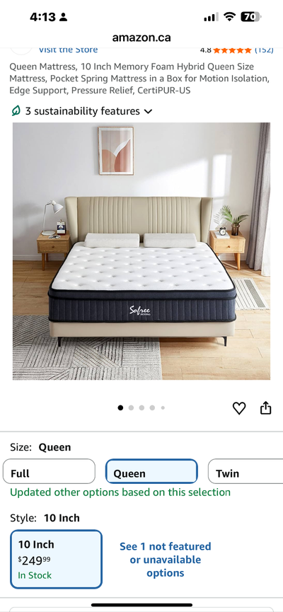 New Queen Mattress, View more