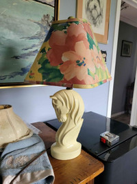 Vintage Lamp with Horse Head PRICE REDUCED