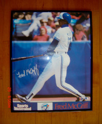 Framed Poster - Fred McGriff Toronto Blue Jays