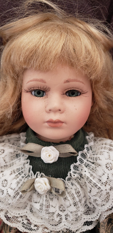 Porcelain doll on stand in Toys & Games in City of Toronto - Image 3