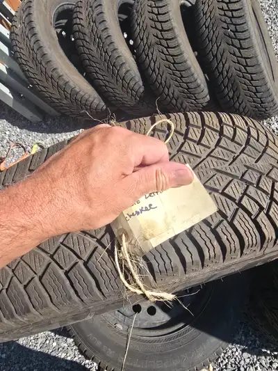 Nokian Hakkapeliitta winter tires 225/65R17 on steel rims. Tires almost like new. Still have between...