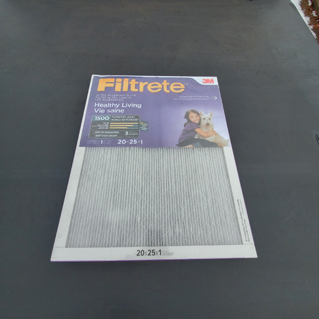Brand New FILTRETE Furnace Filter  20" x 25" x 1" in Heating, Cooling & Air in Barrie - Image 3