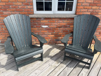  Recycled plastic Adirondack chairs