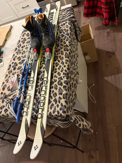 kids cross country ski set 120cm with 12 boots , View more