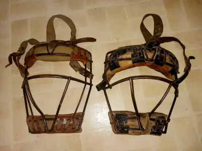 Vintage 1950s catchers masks both together for $30 firm. Located just off Whyte Ave. If interested m...
