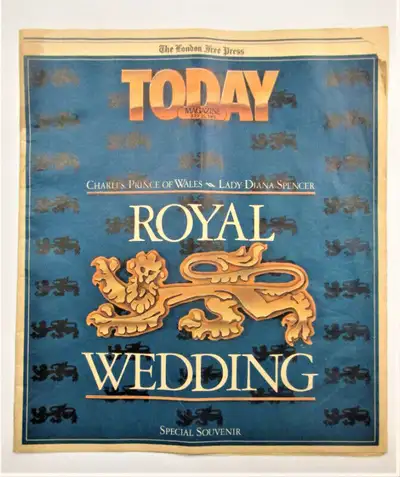 Charles & Diana ROYAL WEDDING, July 25, 1981, Special Souvenir!, View more
