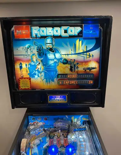 RoboCop pinball machine by Data East is a rare find with only 1500 made! For collectors and enthusia...