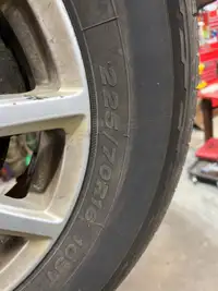 2-  225/70/R16 tires