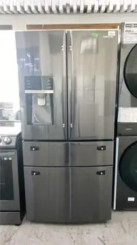 réfrigérateur 4 portes inox noir taxes incluses