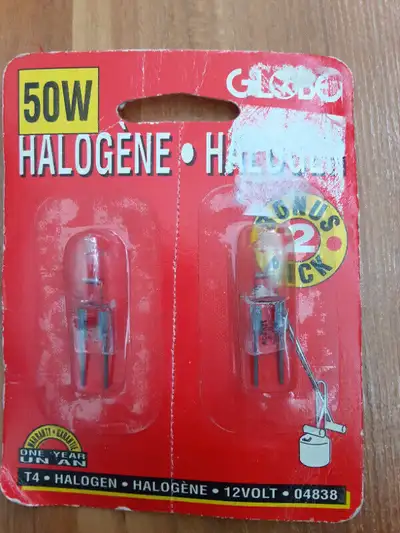 T4 halogen 50 w bulbs 12 volts, View more