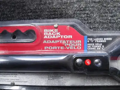 Adaptor for ladies bikes. Coated vinyl clamp. Oversize end fits up to 44 mm (1.73") headsets overall...