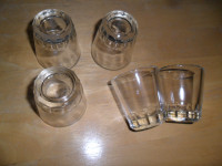 Shot Glasses. 2"H. $5 for lot of 5. No chips or cracks