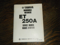 Yamaha ET 250A Snowmobile Service Manual