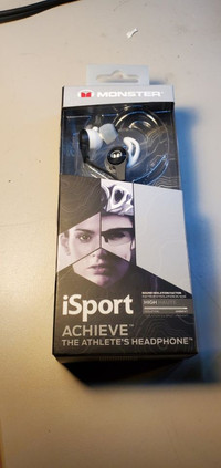 NEW Monster iSport Achieve-The Athlete's Headphone Durable