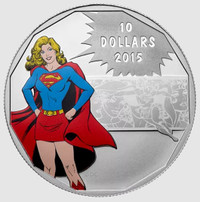 2015 Canada: ½ oz Silver, $10 Supergirl - Strength, DC Comics™