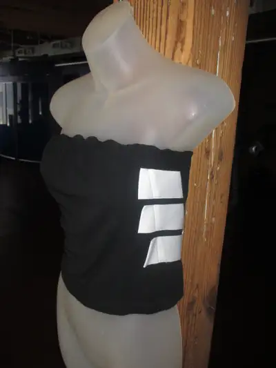 Y-3  YOHJI YAMAMOTO LE BUSTIER NOIR 3 BANDES  XS NEUF, View more