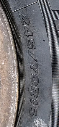 Dodge Dakota steel rims and tires.