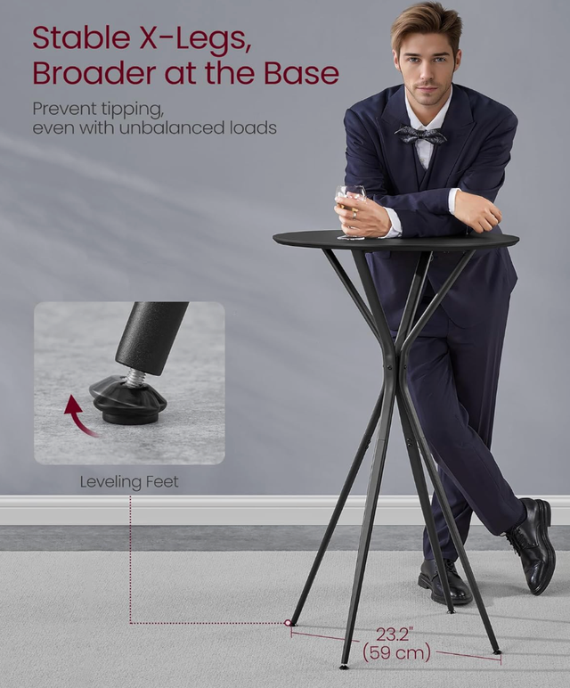 Bar Table Round Cocktail High Top Table in Dining Tables & Sets in Edmonton - Image 4