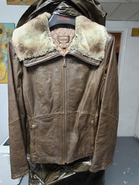 Danier Leather Jacket - Fur Collar