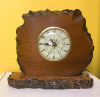 Vintage California redwood clock
