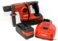 HILTI SDS-Plus HAMMER DRILL, CHARGER, 2-BATTERIES & BAG