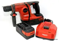 HILTI SDS-Plus HAMMER DRILL, CHARGER, 2-BATTERIES & BAG