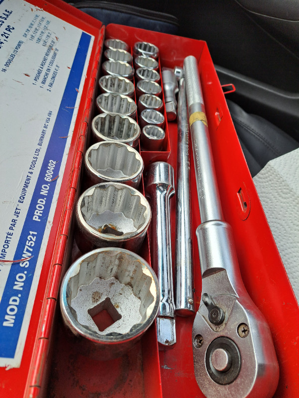 3/4 inch jet socket set 21 piece Hand Tools Truro Kijiji