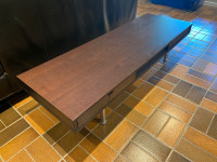 Walnut modern coffee table