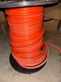large spool of coax cable