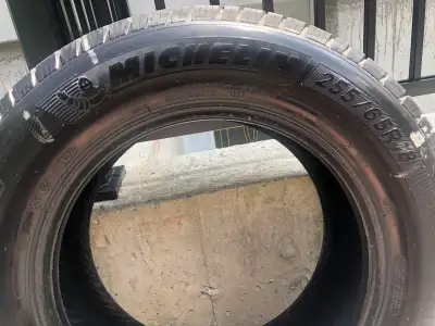 Good condition Michelin winter tires.all four tires with 75 percent life