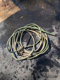 Used Green garden hose
