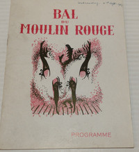 Bal du Moulin Rouge program