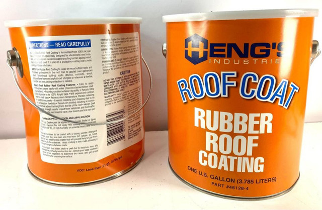 Heng's Rubber Roof Coating - 2 x 1 Gallon cans in Roofing in Markham / York Region - Image 2