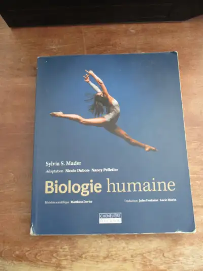 Biologie Humaine de Sylvia S. Mader - 2009 édition Chenelière, View more