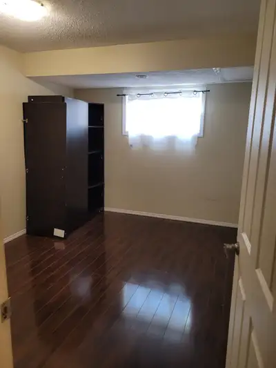 One bedroom of three bedroom basement available on rent.Rent includes utility and internet. Basement...