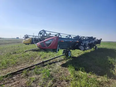 2019 macdon FD140 flex header contour buddys pea auger rock guared case new holland adapter cr cx $9...
