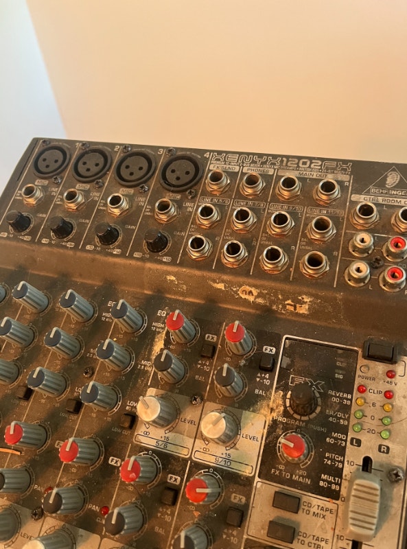 Behringer XENYX 1202FX 12Input 2Bus Mixer, MultiFX Pro Audio & Recording Equipment City