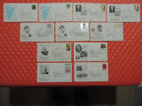 Lot of eleven (11) 1973 Canadian First Day Covers