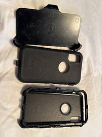 iPhone XR Otterbox Defender case and clip