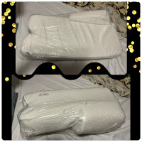 Left Hand Memory Foam Pillow for Side Sleeper