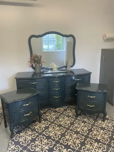 Up-cycle dresser and nightstands, View more