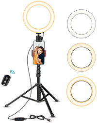 ⚡ 18" Ring Light⚡ with tripod and remote. HUGE STOCK!!