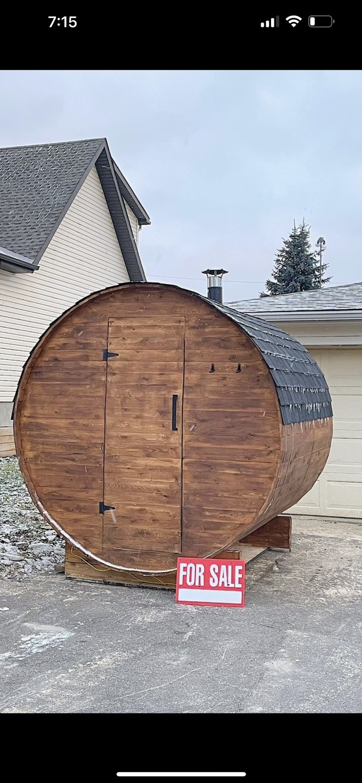 Wood fired barrel sauna Hot Tubs & Pools Ottawa Kijiji