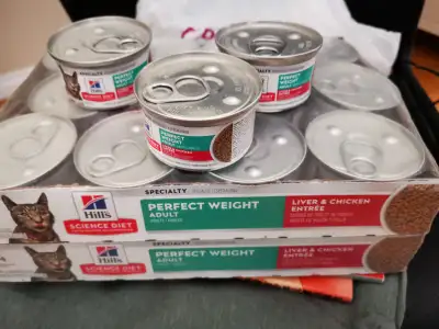 Hill's perfect weight Cat food 27 cans, View more