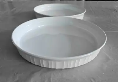 2 Corningware French White Quiche/ Pie Dishes, View more