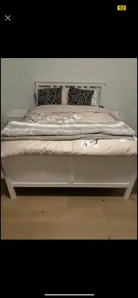IKEA DOUBLE BED, MATTRESS and PROTECTOR -$600 obo